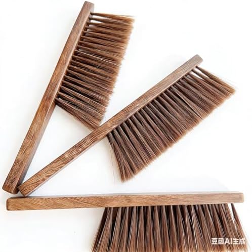Escoba de Mano de Madera con Cerdas Suaves para Limpiar Interiores y Exteriores, Ideal para Autos, Porches y Aceras - imagen 3