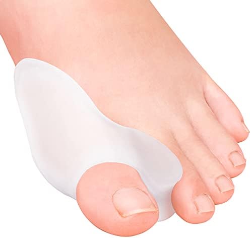 MENOCADY Paquete de 12 Cojines y Protectores para Juanetes, Almohadilla de Gel de 1/2'' de Grosor, Corrector con Separador para el Dedo Grande, - imagen 1