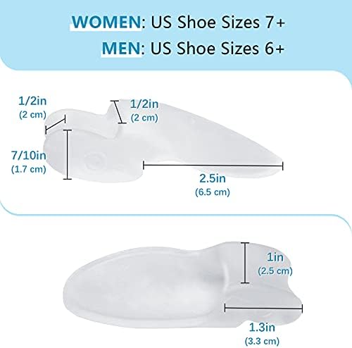 MENOCADY Paquete de 12 Cojines y Protectores para Juanetes, Almohadilla de Gel de 1/2'' de Grosor, Corrector con Separador para el Dedo Grande, - imagen 2