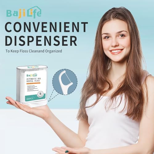 Dispensador de Hilo Dental con 88 Piezas, Incluye 2 Cajas de 8 Piezas, Porta Hilo Dental Portátil, Total de 104 Hilos para Adultos en Casa y Viajes - imagen 6