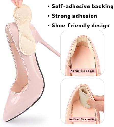 Plantillas de Talón para Zapatos, Protectores Antideslizantes para Hombres y Mujeres, Espuma de Memoria para Evitar Ampollas y Deslizamientos (4 - imagen 2