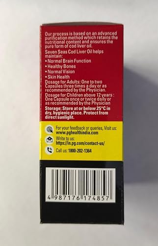 Aceite de hígado de bacalao Seven Seas, 100 cápsulas - imagen 4