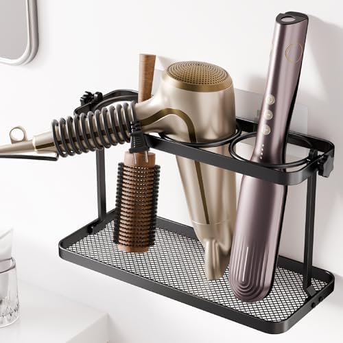 Organizador de Herramientas para Cabello Josmimic - Soporte Adhesivo Montado en Pared para Secadora, Rizador y Plancha - Almacenamiento - imagen 1