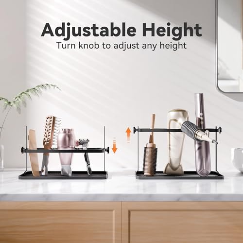 Organizador de Herramientas para Cabello Josmimic - Soporte Adhesivo Montado en Pared para Secadora, Rizador y Plancha - Almacenamiento - imagen 5