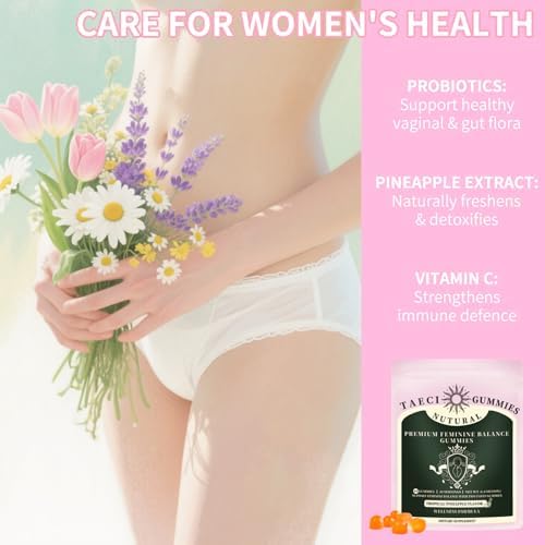 Gomitas Taeci de Piña para el Balance Femenino – Probióticos para la Salud Vaginal y pH, Apoya el Olor y Flora con Vitamina C – Veganas, Sin Gluten – - imagen 3