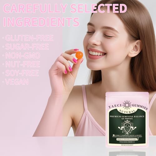 Gomitas Taeci de Piña para el Balance Femenino – Probióticos para la Salud Vaginal y pH, Apoya el Olor y Flora con Vitamina C – Veganas, Sin Gluten – - imagen 5