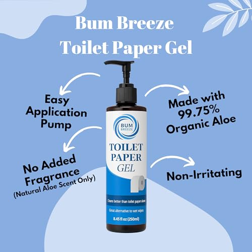 Gel de Papel Higiénico Bum Breeze – Tamaño de 3 Meses – Alternativa Húmeda Segura para el Inodoro – Espuma, Spray o Loción para Limpiar – 8.45oz - imagen 2