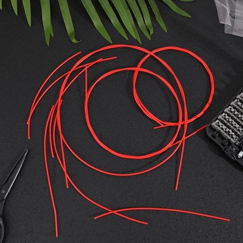 Juego de 4 Popotes Flexibles de 51 Pulgadas para Aerosoles, Manguera de Extensión Roja, Tubos de Plástico para Automotriz - imagen 6