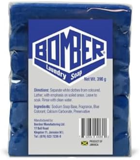 Jabón en Barra Bomber Blue para Ropa 3 Piezas – Quitamanchas Potente, Jabón Aclarador para Todo Tipo de Telas - imagen 1