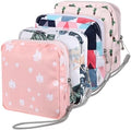 Bolsa de Almacenamiento de Toallas Sanitarias Portátil (Paquete de 4), Mini Bolsa para Período, Accesorio Femenino para Chicas Adolescentes - imagen 1