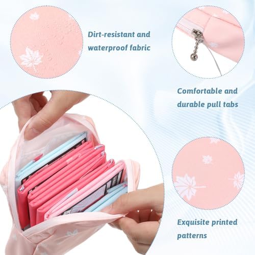Bolsa de Almacenamiento de Toallas Sanitarias Portátil (Paquete de 4), Mini Bolsa para Período, Accesorio Femenino para Chicas Adolescentes - imagen 4