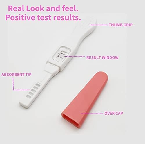 Paquete de 2 Pruebas de Embarazo Falsas que Siempre Dan Positivo - Broma de Prueba de Embarazo, Color Rosa - imagen 4