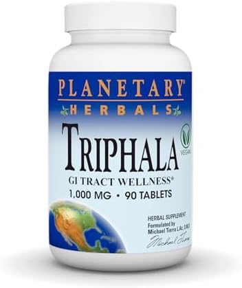 Triphala 1000mg de Planetary Herbals - 90 Tabletas - imagen 1