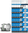 Baterías de botón Hunbath 100 Piezas SR626SW 377, Reemplazo AG4 LR626 LR66 377A 376 L626 1.55V, Larga Duración y a Prueba de Fugas - imagen 1