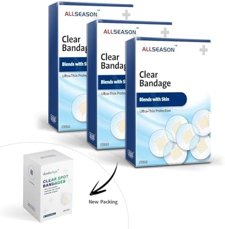 Caja de 150 piezas de curitas redondas transparentes, adhesivas y waterproof, vendaje en círculo (nuevo empaque) - imagen 7