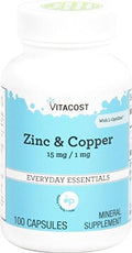 Vitacost Everyday, Zinc y Cobre, 100 Cápsulas - imagen 1