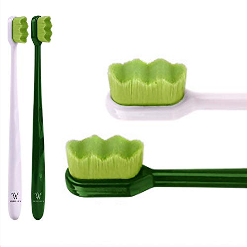 Cepillo de Dientes Extra Suave Wimolek para Encías y Dientes Sensibles. Cepillos Micro Nano con 20,000 Cerditas Ultra Suaves Infundidas con Aloe. - imagen 1
