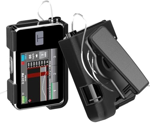 Funda Auriomuse para Bomba t:slim X2, con clip rotatable 360°, accesorios duraderos en color negro, soporte para bombas de insulina t:slim X2, - imagen 1