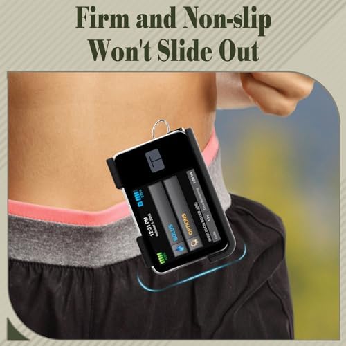 Funda Auriomuse para Bomba t:slim X2, con clip rotatable 360°, accesorios duraderos en color negro, soporte para bombas de insulina t:slim X2, - imagen 6