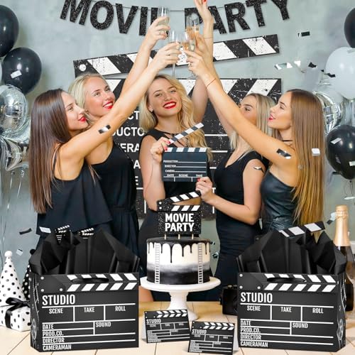 Bolsa de Regalo con Tema de Película, Tarjeta de Felicitación y 3 Hojas de Papel Seda, Bolsa de Sorpresas para Noche de Premios de Cine, Fiesta de - imagen 5