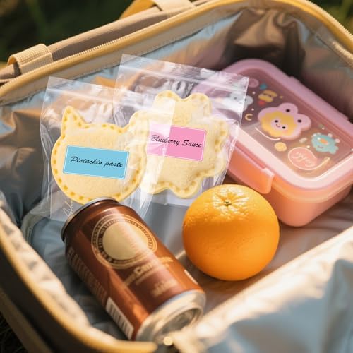 Bolsas de Almacenamiento Palksky para Sándwiches Sin Corteza, 200 Piezas de Contenedores para Congelador con 500 Etiquetas, Suministros para Lunch - imagen 5