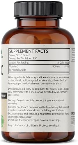 Futurebiotics Vitamina C 500mg No Transgénica, 250 Tabletas - imagen 2