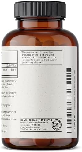 Futurebiotics Vitamina C 500mg No Transgénica, 250 Tabletas - imagen 7