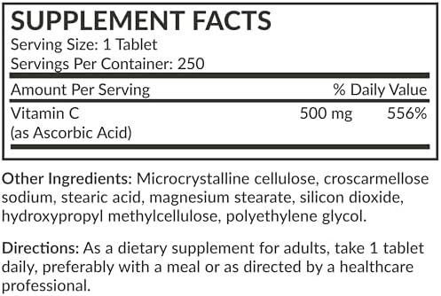 Futurebiotics Vitamina C 500mg No Transgénica, 250 Tabletas - imagen 8