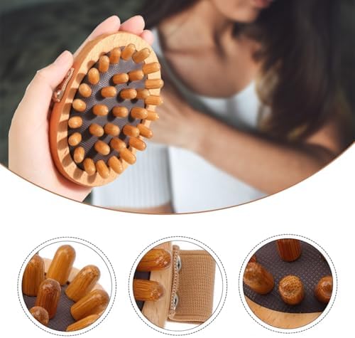 Juego de 2 Piezas de Cepillos de Masaje Meridian, Herramientas de Terapia de Madera para Moldeo Corporal y Alivio del Dolor - imagen 3