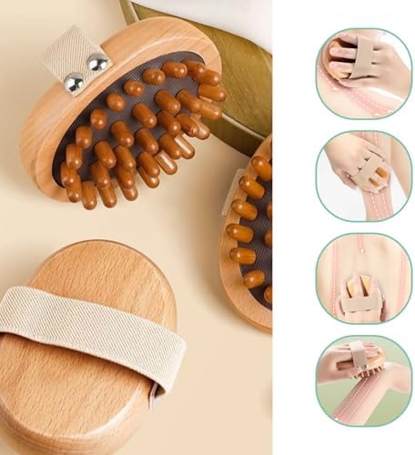 Juego de 2 Piezas de Cepillos de Masaje Meridian, Herramientas de Terapia de Madera para Moldeo Corporal y Alivio del Dolor - imagen 4