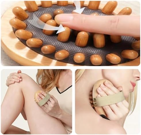 Juego de 2 Piezas de Cepillos de Masaje Meridian, Herramientas de Terapia de Madera para Moldeo Corporal y Alivio del Dolor - imagen 6