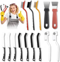 Juego de 14 Cepillos de Limpieza Navatiee, Cepillos de Cerdas Duras para Grout y Fregaderos, Herramienta Multifuncional para Baño y Cocina - imagen 1