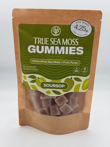 Gomitas de Musgo Marino True – Alta Potencia, Gel Auténtico de Musgo Marino – Crudo y Silvestre – Endulzadas con Azúcar de Coco Orgánico y Puré de - imagen 3