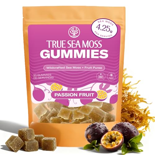 Gomitas de Musgo Marino True – Alta Potencia, Gel Auténtico de Musgo Marino – Crudo y Silvestre – Endulzadas con Azúcar de Coco Orgánico y Puré de - imagen 4