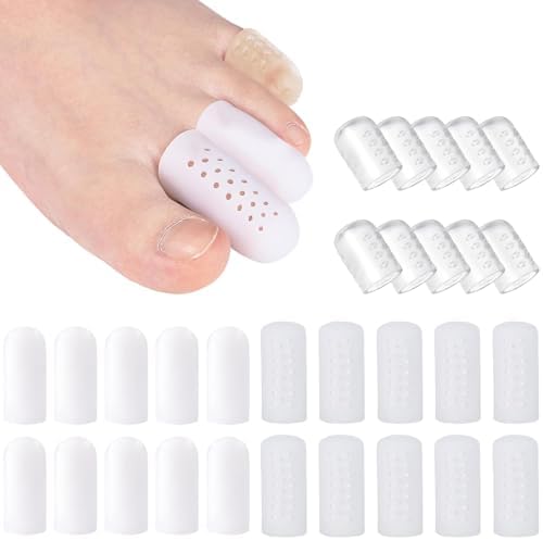 Protector de Dedos de Silicón VYNFLICK: 30PCS Fundas de Gel Antifricción Transpirables para Uñas, Bunion, Callos, Ampollas y Dolor en Pies para - imagen 1