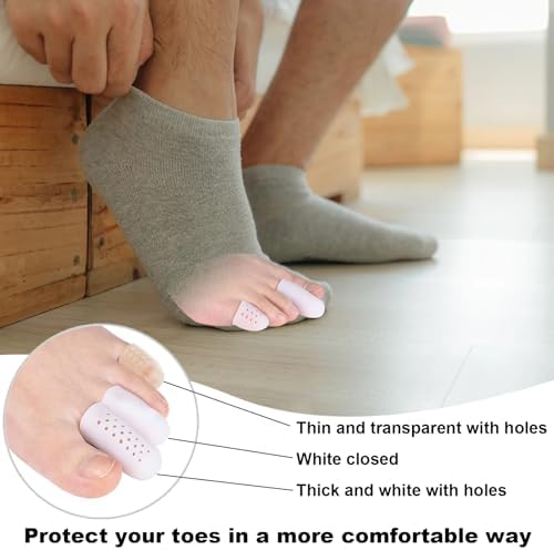 Protector de Dedos de Silicón VYNFLICK: 30PCS Fundas de Gel Antifricción Transpirables para Uñas, Bunion, Callos, Ampollas y Dolor en Pies para - imagen 2