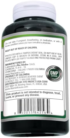 Suplemento de Extracto de Granada FITO MEDIC'S Lab, 180 Cápsulas, Fórmula Herbal - imagen 2