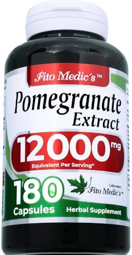 Suplemento de Extracto de Granada FITO MEDIC'S Lab, 180 Cápsulas, Fórmula Herbal - imagen 4