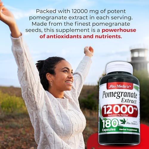 Suplemento de Extracto de Granada FITO MEDIC'S Lab, 180 Cápsulas, Fórmula Herbal - imagen 5