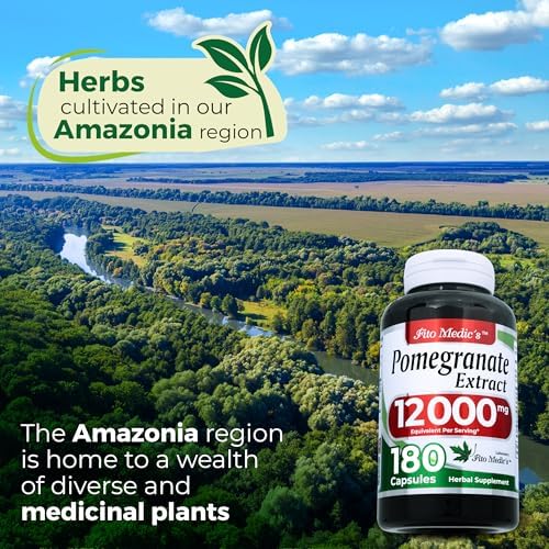 Suplemento de Extracto de Granada FITO MEDIC'S Lab, 180 Cápsulas, Fórmula Herbal - imagen 6