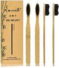 Cepillo de Dientes N-amboo Super Duro de Bambú, Cabeza Grande, Manual, Cerdas Duras, Paquete de 4 - imagen 1