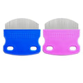 Paquete de 2 Peines Curvados para Piojos, Peine de Dientes Finos para Caspa, Peine para Pulgas, Diseño Arqueado Mejorado, Eliminación Segura y - imagen 1