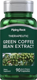 Extracto de Grano de Café Verde Piping Rock | 90 Cápsulas | Suplemento Dietético | Sin OGM, Libre de Gluten - imagen 1