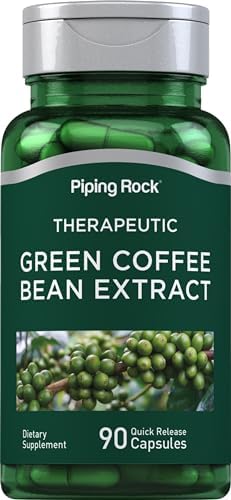 Extracto de Grano de Café Verde Piping Rock | 90 Cápsulas | Suplemento Dietético | Sin OGM, Libre de Gluten - imagen 1