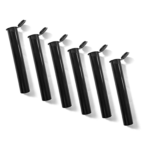 TORMEN Tubos de 116mm, Contenedor Plástico Impermeable y Hermético, Botellas de Squeeze con Tapas (Negro, 6 Piezas) - imagen 1