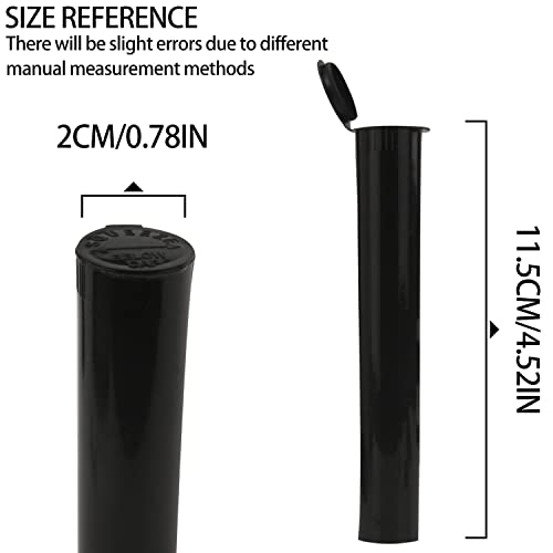 TORMEN Tubos de 116mm, Contenedor Plástico Impermeable y Hermético, Botellas de Squeeze con Tapas (Negro, 6 Piezas) - imagen 2