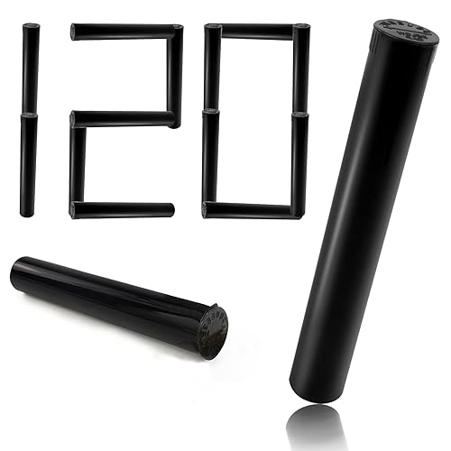 TORMEN Tubos de 116mm, Contenedor Plástico Impermeable y Hermético, Botellas de Squeeze con Tapas (Negro, 6 Piezas) - imagen 8