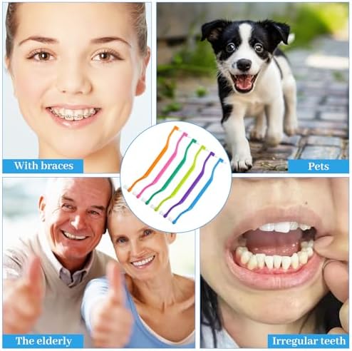 Ceonam Set de 6 Cepillos de Dientes 2 en 1 con Cabezas para Interdentales y Muelas, Cepillos Suaves para Cuidado Oral Completo y Brackets - imagen 4