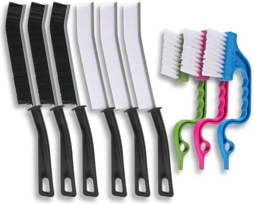 Kit de 9 Piezas de Cepillos para Limpiar Grietas, Herramientas de Limpieza Multifuncionales para Baño y Cocina, Cepillos para Rieles de Ventanas y - imagen 1