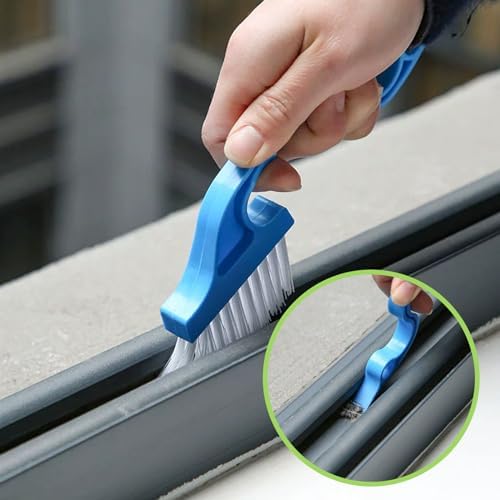 Kit de 9 Piezas de Cepillos para Limpiar Grietas, Herramientas de Limpieza Multifuncionales para Baño y Cocina, Cepillos para Rieles de Ventanas y - imagen 5